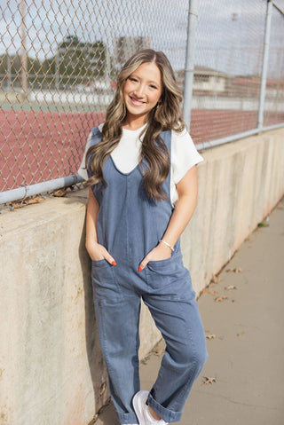 Blueberry Casual Loose Jumpsuit