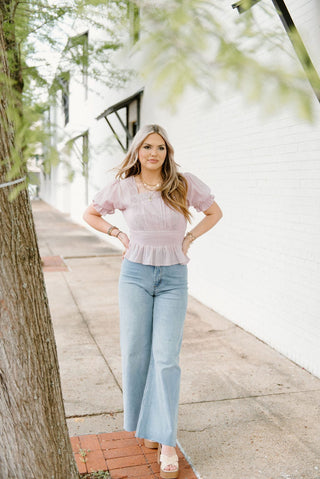 Denim Wide Leg Jeans