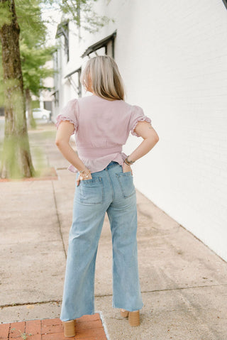 Denim Wide Leg Jeans