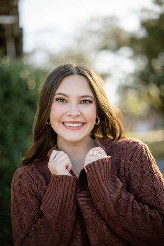 Brown Cable Knit V - Neck Sweater | Select Trends Boutique