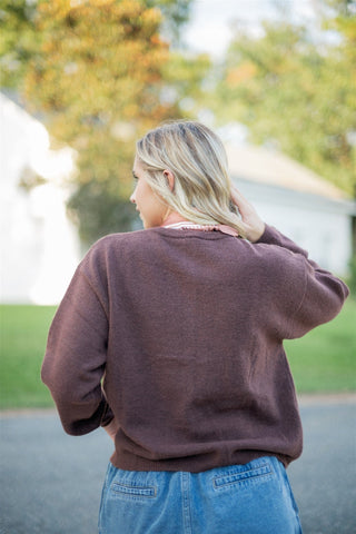 Brown Cozy Button Up Sweater - Select Trends Boutique