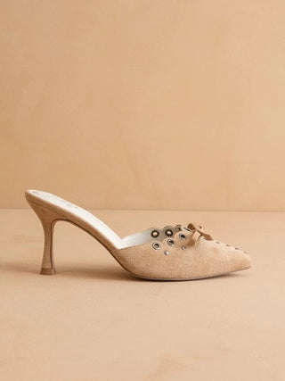 The Meridian Sand Kitten Heel