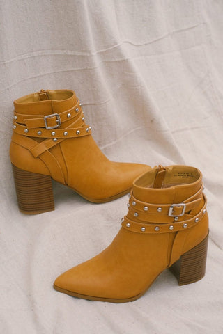 Camel She Means Business Bootie | Select Trends Boutique