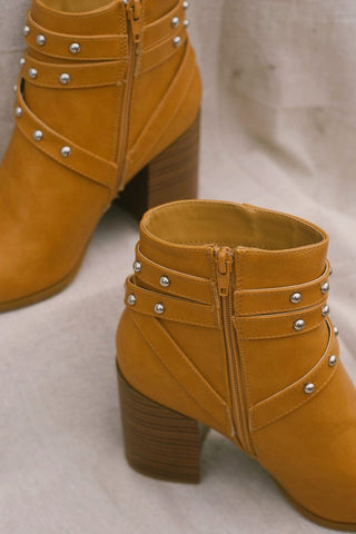 Camel She Means Business Bootie | Select Trends Boutique