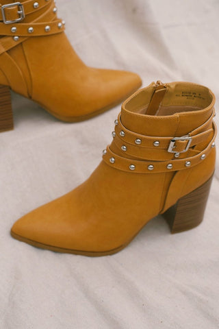 Camel She Means Business Bootie | Select Trends Boutique
