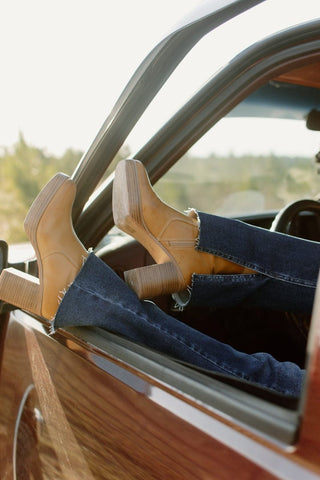 Cello Dark Wash Straight Leg Slit Jeans | Select Trends Boutique