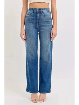 Cello High Rise Dark Wash Dad Jean | Select Trends Boutique