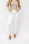 Cello White High Rise Straight Jeans - Select Trends Boutique