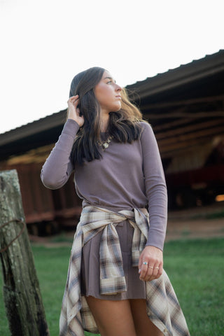 Chocolate Brown Lightweight Sweater