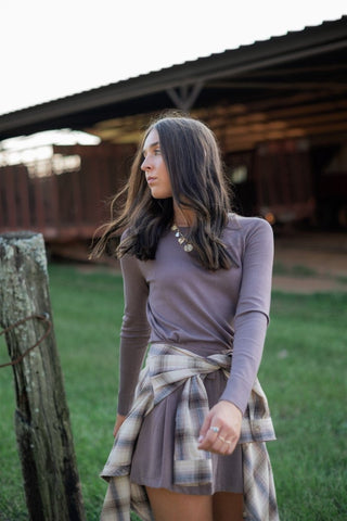 Chocolate Brown Lightweight Sweater | Select Trends Boutique