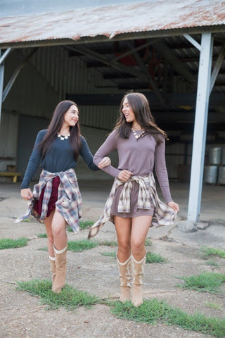 Chocolate Brown Lightweight Sweater | Select Trends Boutique