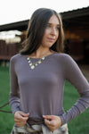 Chocolate Brown Lightweight Sweater