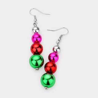 Christmas Ball Drop Earrings