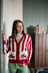 Christmas Striped Cardigan