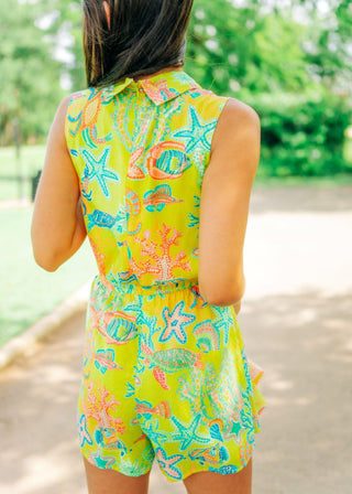 Ciebon Yellow Tropical Romper