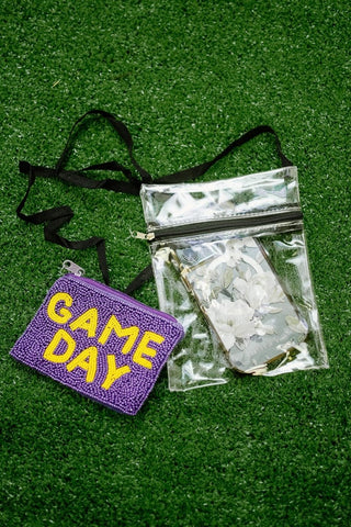 Clear Gameday Pouch - Select Trends Boutique
