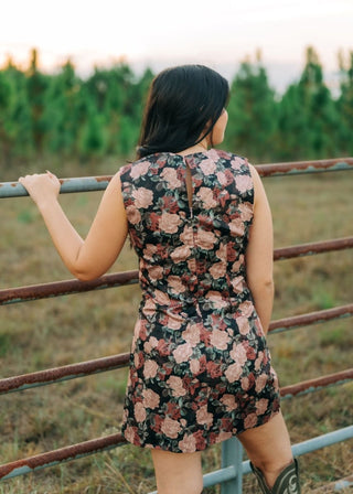 Clementine Mauve Floral Mini Dress | Select Trends Boutique