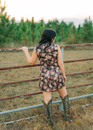 Clementine Mauve Floral Mini Dress | Select Trends Boutique