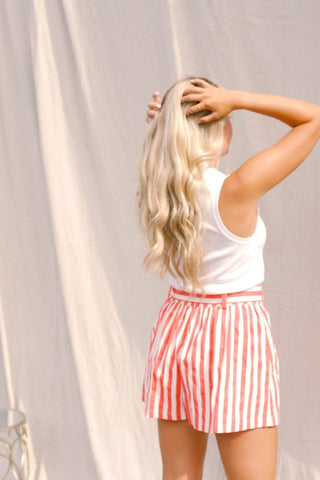Coral Garden Party Set Skort | Select Trends Boutique