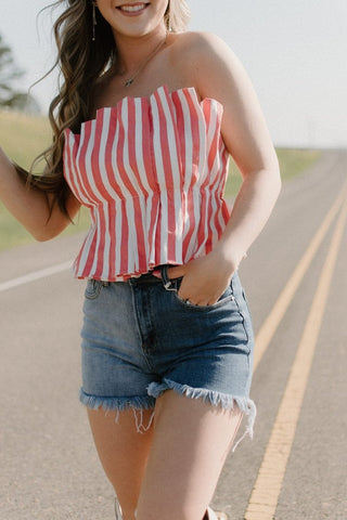 Coral Garden Party Set Top | Select Trends Boutique