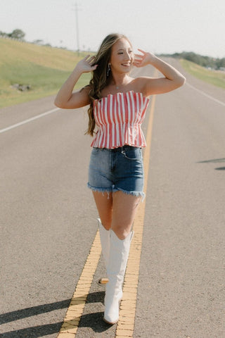 Coral Garden Party Set Top | Select Trends Boutique