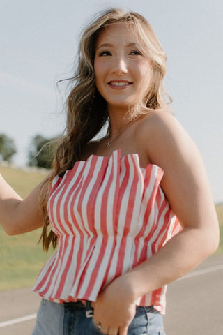 Coral Garden Party Set Top | Select Trends Boutique