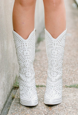 Corkys White Boot Scootin Boots | Select Trends Boutique
