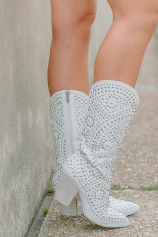 Corkys White Boot Scootin Boots | Select Trends Boutique