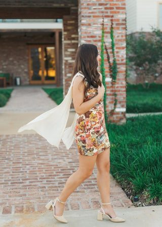 Cottage Garden Braided Drape Mini Dress | Select Trends Boutique