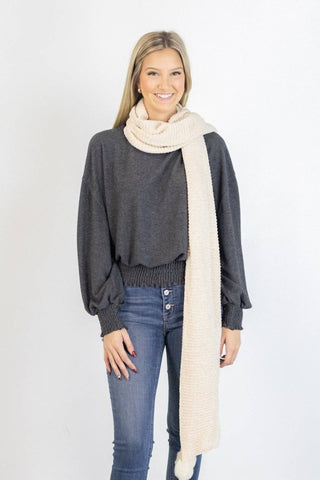 Cozy Cream Wrap Scarf | Select Trends Boutique