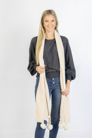 Cozy Cream Wrap Scarf | Select Trends Boutique