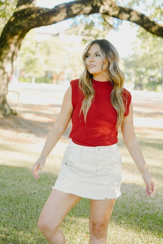Cream Cargo Mini Skirt | Select Trends Boutique