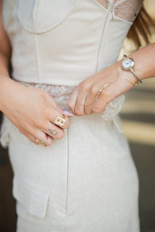 Cream Claudette Mini Skort - Select Trends Boutique