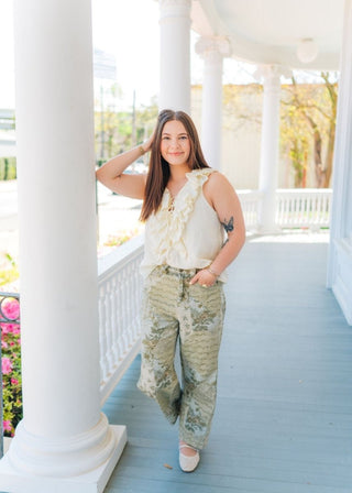 Blush Pink Floral Puff Sleeve Blouse | Select Trends Boutique
