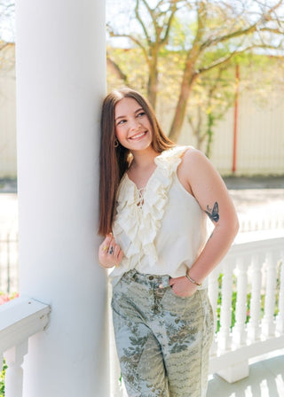 Blush Pink Floral Puff Sleeve Blouse | Select Trends Boutique