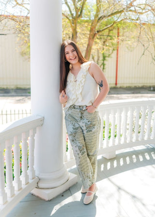 Blush Pink Floral Puff Sleeve Blouse | Select Trends Boutique