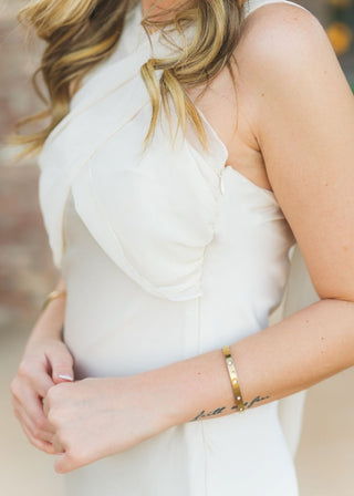 Cream Scarf Halter Midi Dress | Select Trends Boutique
