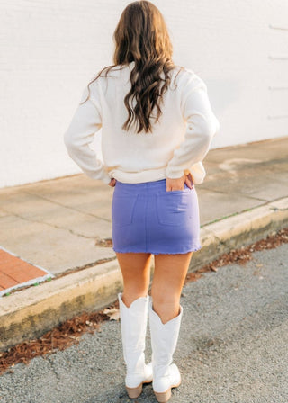 Cream Sequin Mardi Gras Sweater - Select Trends Boutique