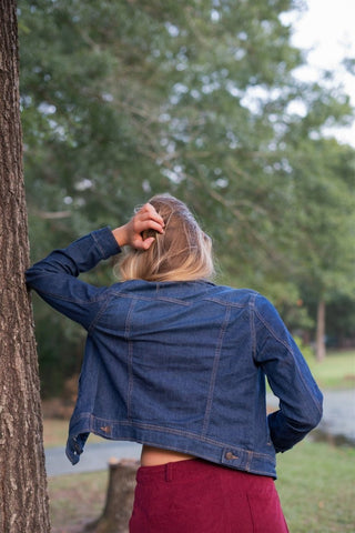 Dark Wash Classic Denim Jacket - Select Trends Boutique
