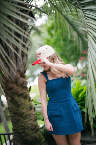 Dark Wash Fit & Flare Dress | Select Trends Boutique