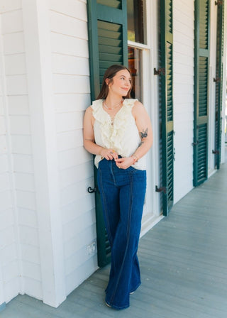Blush Pink Floral Puff Sleeve Blouse | Select Trends Boutique
