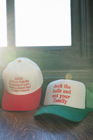 Deck The Halls & Not Your Family Hat | Select Trends Boutique