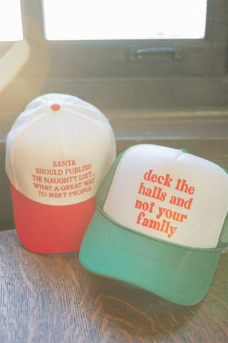 Deck The Halls & Not Your Family Hat | Select Trends Boutique