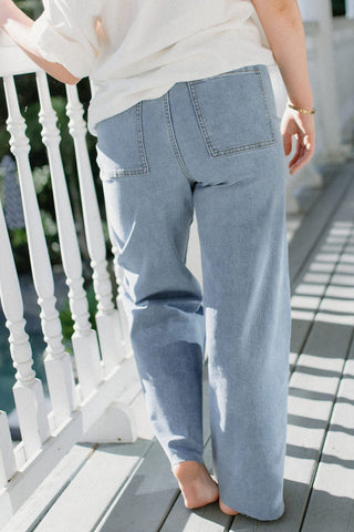 Denim Wide Leg Jeans