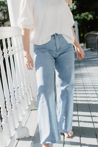 Denim Wide Leg Jeans