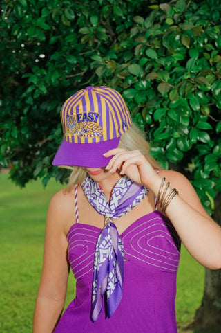 Easy Tiger Striped Trucker Hat | Select Trends Boutique