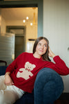 Red Teddy Christmas Sweater