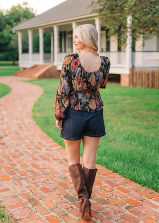 Fall Floral Long Sleeve Blouse | Select Trends Boutique