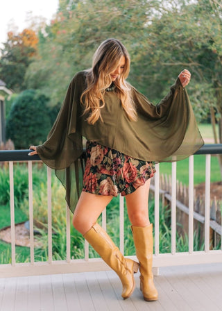 Fall Floral Ruffle Skort | Select Trends Boutique