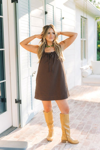 Gabby Brown Plaid Babydoll Dress | Select Trends Boutique